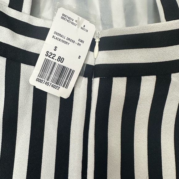 Forever 21 white and black stripes overall dress.Sz. S - Picture 3 of 3